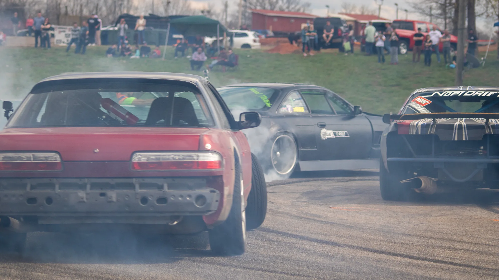 A group of cars at Clarksville in 2017